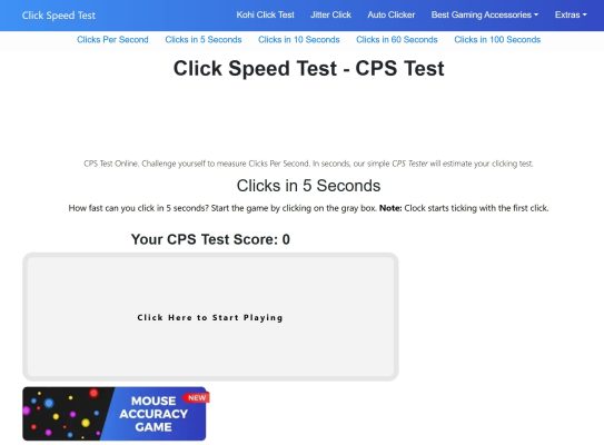 Click test